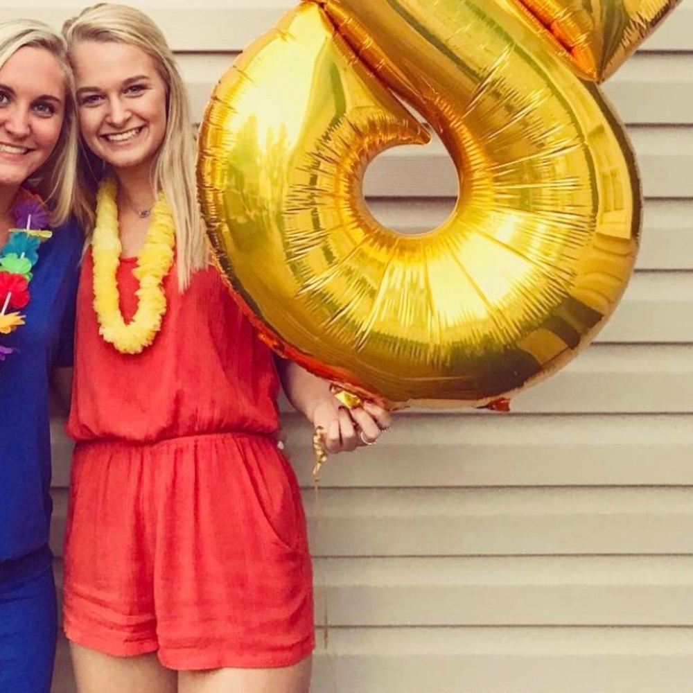 Orange forever 21 romper